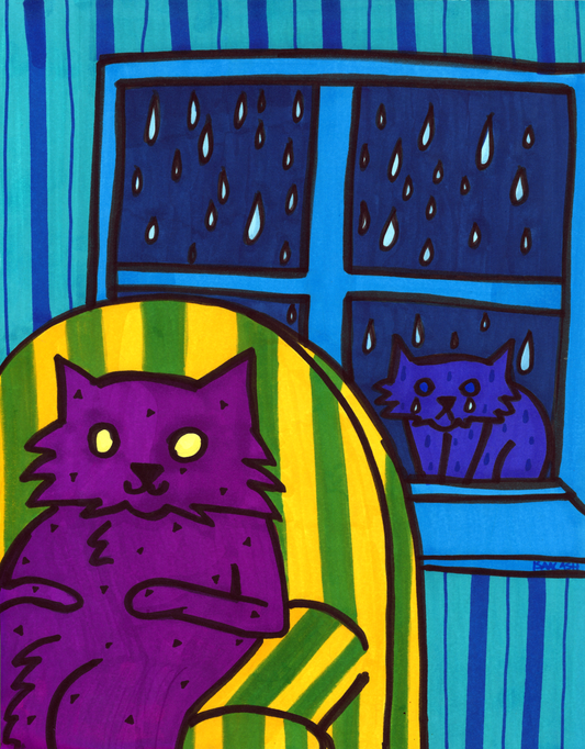 "can't hear over the rain"