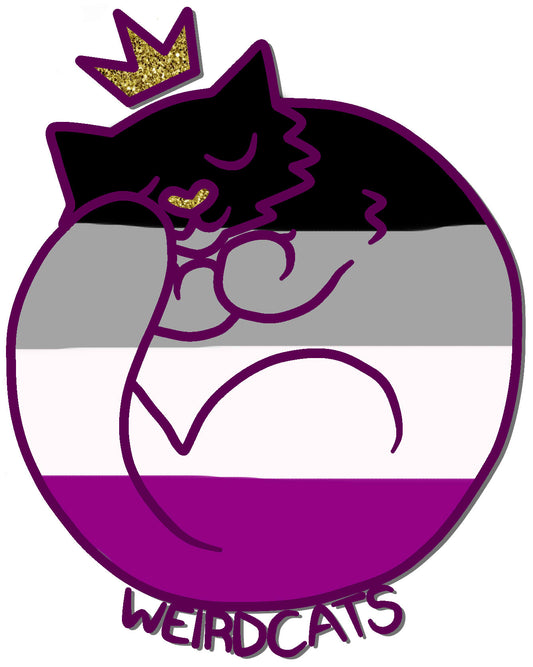 Weird Cats Pride Stickers